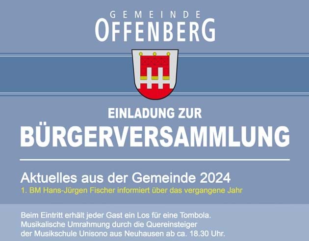Offenberg Bürgerversammlung 2024 | Gemeinde Offenberg