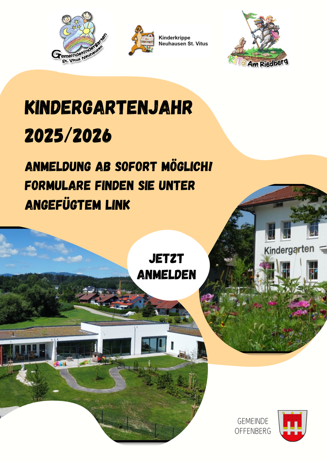 Offenberg Anmeldung Kindergartenjahr 2025 / 2026 | Gemeinde Offenberg
